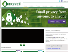 Tablet Screenshot of consealsecurity.com